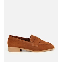 Hotiç Kadın Süet Deri Taba Yumuşak Dokulu Klasik Loafer 01ayh312410a430 Taba