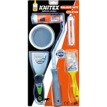 5pcs Boyacı - Nalbur Set Spatula - Kestirme Fırça - Yedek Rulo - Bant - 10cm Fırça 4915