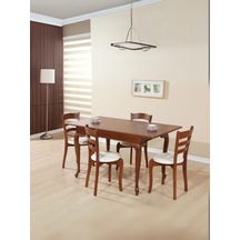 Rustik Açılır Yemek Masası 80x120 Ceviz