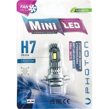Megamarket06 H7 Mini Fanlı Led Oto Ampul 2'li Set