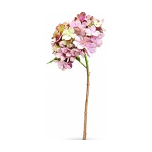 Yapay Ortanca Çiçeği, Mor-beyaz Tonları, 35 Cm, Dekoratif Ev Süsü, Doğal Görünümlü Hydrangea Dalı Diğer