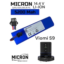 Viomi S9 Uyumlu Robot Süpürge Batarya 14.4v 5200 Mah Li-ion Pil B