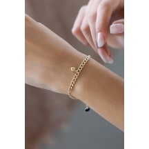 Altın Kalpli Bileklik BGA0124 Sarı Altın