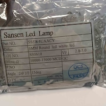 Ss5w4uaacy Şeffaf Yeşil 5 Mm Led.dıod Led Opto 100 Adet