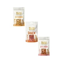 Nutri Feline Mix Kedi Ödül Maması 3x50g Peynirli Tavuk,%95 Ördek, Somonlu