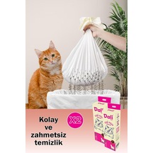 Kedi Kumu Filtresi, Elekli Filtre, Kokusuz Kedi Tuvaleti Temizleme Filtresi, Kedi Bakım, Kolay Ve Zahmetsiz Temizlik, Kapalı Ve Açık Tuvaletler İçin Uyumludur, 2'li Paket