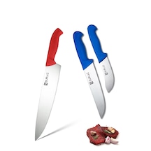Şef Bıçak Seti 3'Lü Mutfak Bıçakları Et Bıçağı
