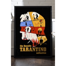 Quentin Tarantino Siyah Ahşap Çerçeveli Poster, Film Duvar Tablosu