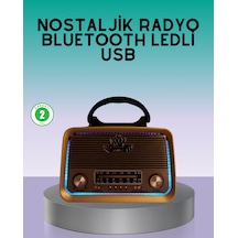 Bluetooth - 368 - Özellikli Nostalji Radyo 3 Bant Fm - Dpmıx-hb - Am Sw