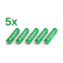 Gold Silver 18650 El Feneri Ve Kafa Lambası İçin Şarj Edilebilir Li-ion Pil - 3200 Mah 4.2v 5 Adet