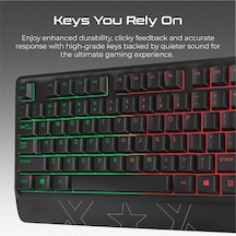 Orion, Oyun Klavyesi Ve Fare, 6 Programlanabilir Fare, Ayarlanabilir 3200 Dpi, Bilek Desteği Ve Çok Renkli Led Arka Plan Aydınlatması