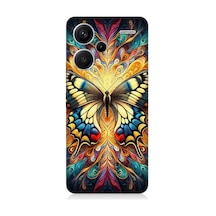 Xiaomi Redmi Note 13 Pro Plus Uyumlu Gizemli Desenli Kelebek Desenli Silikon Kılıf Çok Renkli