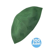 Uniquetrenders 100'lü Dokuma Örgü Desenli Takke Kaliteli Namaz Takkesi Haki