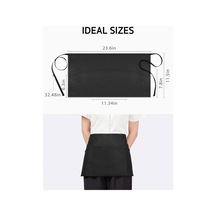 3 Cepli 3 Paket Garson Önlüğü, Pamuklu Garson Garson Bel A 3,pamuk Diğer