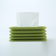 Yeşil Doku Kutusu Katlanabilir Silikon Saklama Kutusu Silin Peçete Havlu Kağıt Mendil Tutucu Dağıtıcı Ev Organizatör Mutfak Sıkıştırılabilir Kutu