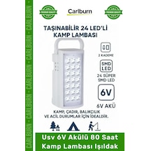 Işıldak Şarjlı Led Portatif Güçlü Aydınlatma Feneri Usv 6v Akülü 80 Saat Kamp Lambası Işıldak Çok Renkli