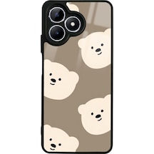 Oppo Realme Note 50 Sweet Face Tasarımlı Glossy Telefon Kılıfı Siyah