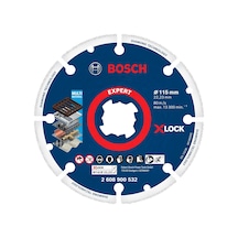 1x Expert Diamond Metal Wheel X-lock Kesme Diski 115 Mm Dökme Demir, Paslanmaz Çelik, Çelik, D