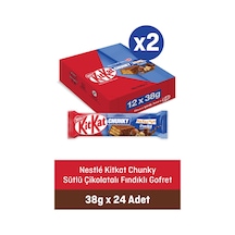 Nestlé Kitkat Chunky Sütlü Çikolatalı Fındıklı Gofret 38g X 24 24 Adet