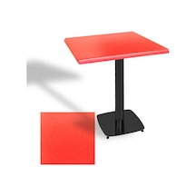 Tokyo Kare Masa Esb 70x70 Cm - Werzalit, Wermodin Ve Allzalit Tabla - Kırmızı Çok Renkli