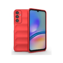Rba Aksesuar Galaxy Uyumlu A05s Kılıf Esnek Tpu Oyuklu Arka Yüzey Tasarımlı Rba Etnik Silikon Kapak - Kırmızı Kırmızı