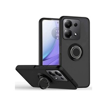 Xiaomi Redmi Note 13 Pro 5g Kılıf Montreal Yüzüklü Silikon Kapak - Siyah Çr