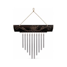Bambu Metal Çubuklu Rüzgar Çanı No:1048 Çok Renkli