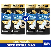 Orkidhijyenik Ped Ultra Gece Ekstra Max 14' Lü 4 Adet