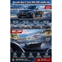 Mercedes-benz E Serisi 2002-2026 Modeller İçin Obd2 Head Up Display Hayalet Gösterge Ekranı Ön Cam Hız Göstergesi