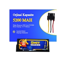 Philips Homerun 9000 Serisi Xu9000 Robot Süpürge 5200 Mah Batarya