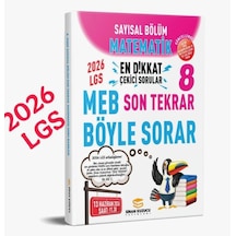 Sinan Kuzucu Yayınları 2026 Lgs Sayısal Bölüm Son Tekrar Matematik Soru Bankası