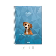 A5 Defter Kareli 200 Syf Köpek Polygonal