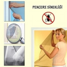 Büro Ev Ofis Hijyeni İçin Haşere Önler Tek Kanat Cam Pencere Kapı Sinekliği