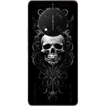 Honor Magic 7 Lite Uyumlu Kuru Kafa Baskılı Silikon Kılıf Renkli