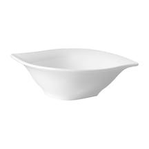 04a+p017191 Leaf Beyaz Ev Kase, 18cm