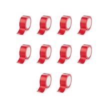 Omeyva Takviyeli Tamir Bandı - İzolasyon Onarım Çadır Bandı - Kırmızı - 48 Mm X 10 Yrd - 10 Rulo