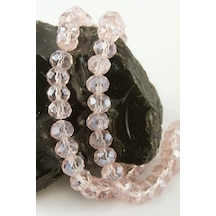 Renkli - 937 - Kristal Dizi Taş 8 Mm - Nazblsmm - Açık Pembe