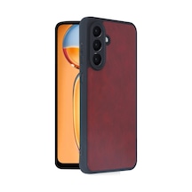 Samsung Galaxy Uyumlu A36 Kılıf Aras Deri Kapak - Bordo Bzsxx00 1