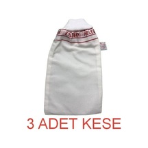 Hamam 3 Adet Lastikli Kelebek Kese Orta Sert & Banyo Kesesi