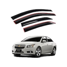 Chevrolet Cruze Uyumlu Mugen Cam Rüzgarlığı Seti Piano Black 4'lü İthal (00) (ŞüsCarOto Aksesuar)
