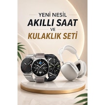 Mey İthalat Yeni Nesil Sesli Görüşme Akıllı Saat Ve Powerbank Çoklu Şarj Girişli Bluetooth Kulaklık Nabız Ölçer
