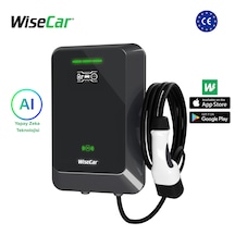 Wisecar Wta - Yapay Zeka Destekli Akıllı Elektrikli Araç Şarj Cihazı 22 Kw Mobil Uygulama & Wisecar Aı 22 Kw