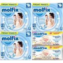 Molfix Bebek Bezi Beden:2 3-6 Kg Mini 240 Adet + 6 Adet Mendil 2 Numara