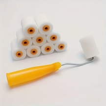 Cordial 10 Adet 2 İnç Sünger Rulo Fırça Seti - Uzun Saplı Dayanıklı Duvar Boyama Aletleri