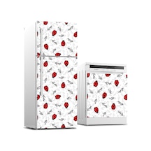 Buzdolabı Ve Bulaşık Makinası Beyaz Eşya Sticker Kaplama Uğur Böceği