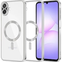 Samsung Uyumlu Galaxy A07 4g Kross Magneticsafe Kapak Gümüş