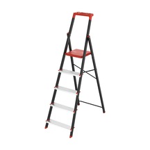 Tr 5 Basamaklı Katlanır Metal Merdiven Alüminyum Basamaklı Kaymaz Ayaklı, Alet Taşıma Tepsili Tool Tray , 150 Genel