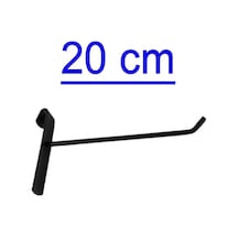 10 Adet 20 Cm Siyah Tel Pano Kancası, Aksesuar Kancası Siyah