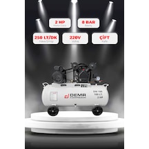 Demr Kompresör Pistonlu 100 LT 2 Kafa 8 Bar 2 HP IDM100 Hava Kompresörü Demr Kompresör Pistonlu 100 LT 2 Kafa 8 Bar 2 HP IDM100 Hava Kompresörü