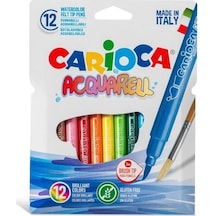 Carioca Acquarell Fırça Uçlu Keçeli Kalem 12'li